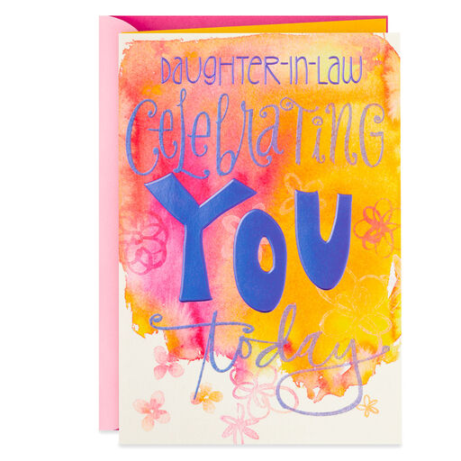 Loving Wife, Caring Mother Birthday Card for Daughter-in-Law, 