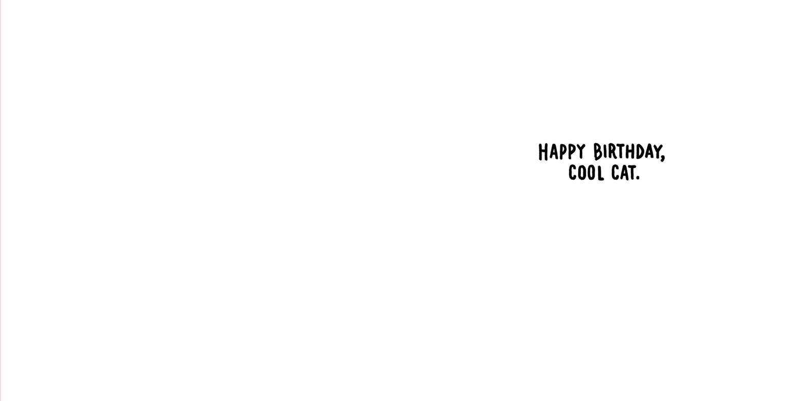 One Cool Cat Birthday Card