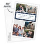 Blue Plaid Photo Grid Personalized Holiday Card Card with Envelope indicating personalization image number 2
