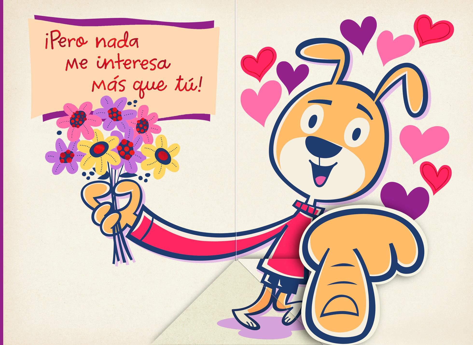 Big Deal Romantic Spanish-Language Pop Up Valentine's Day Card