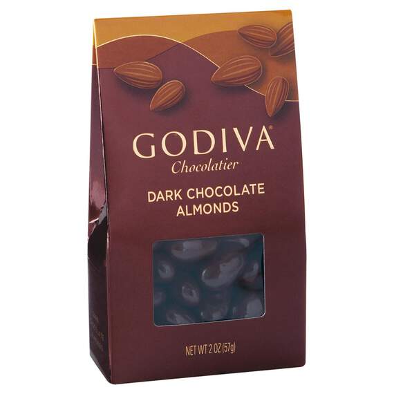 Small Godiva Dark Chocolate Almonds, 2 oz.