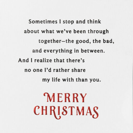 Real Love Christmas Card for Husband, 