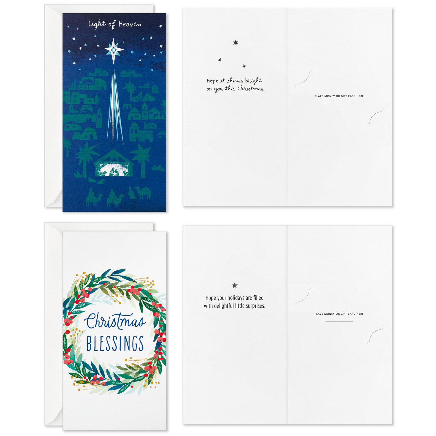 Peace and Joy Money-Holder Boxed Christmas Cards Assortment, Pack of 36, , large image number 5