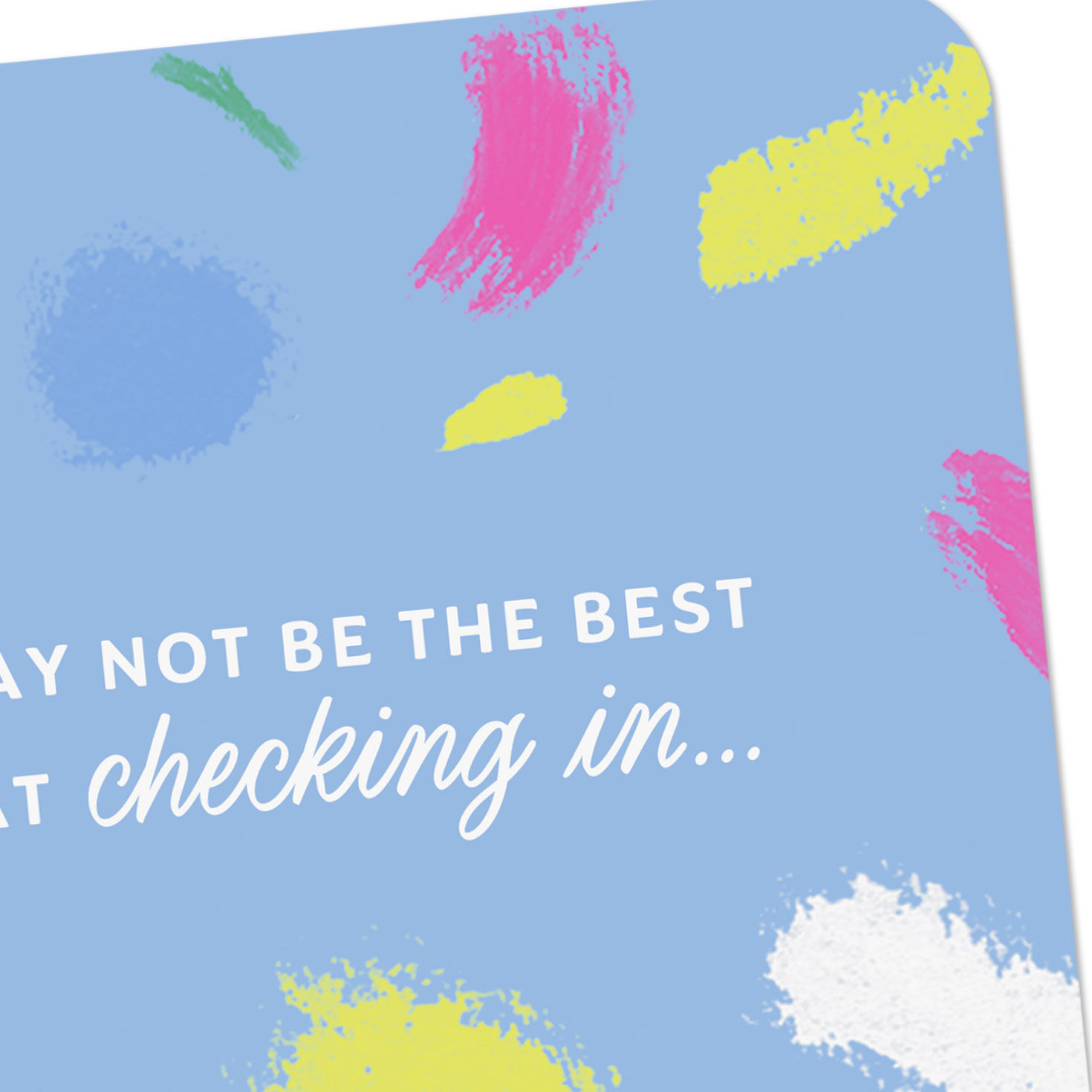 Colorful Brushstrokes Thinking of You Card Card Front Detail image number 4