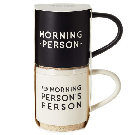 Morning Person Stacking Mugs, Set of 2, , large image number 3