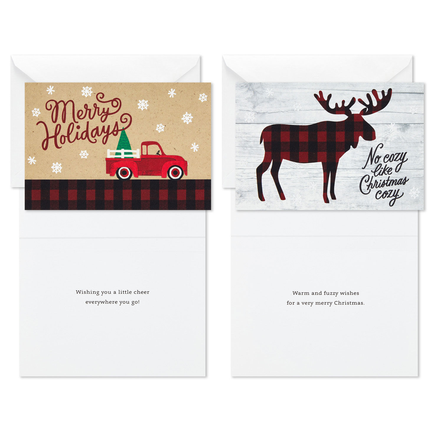 Rustic Boxed Christmas Card Assortment Card Front with Sentiment image number 5