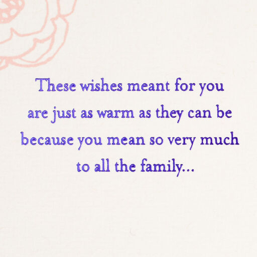 You Mean So Much to the Family Birthday Card for Grandmother, 