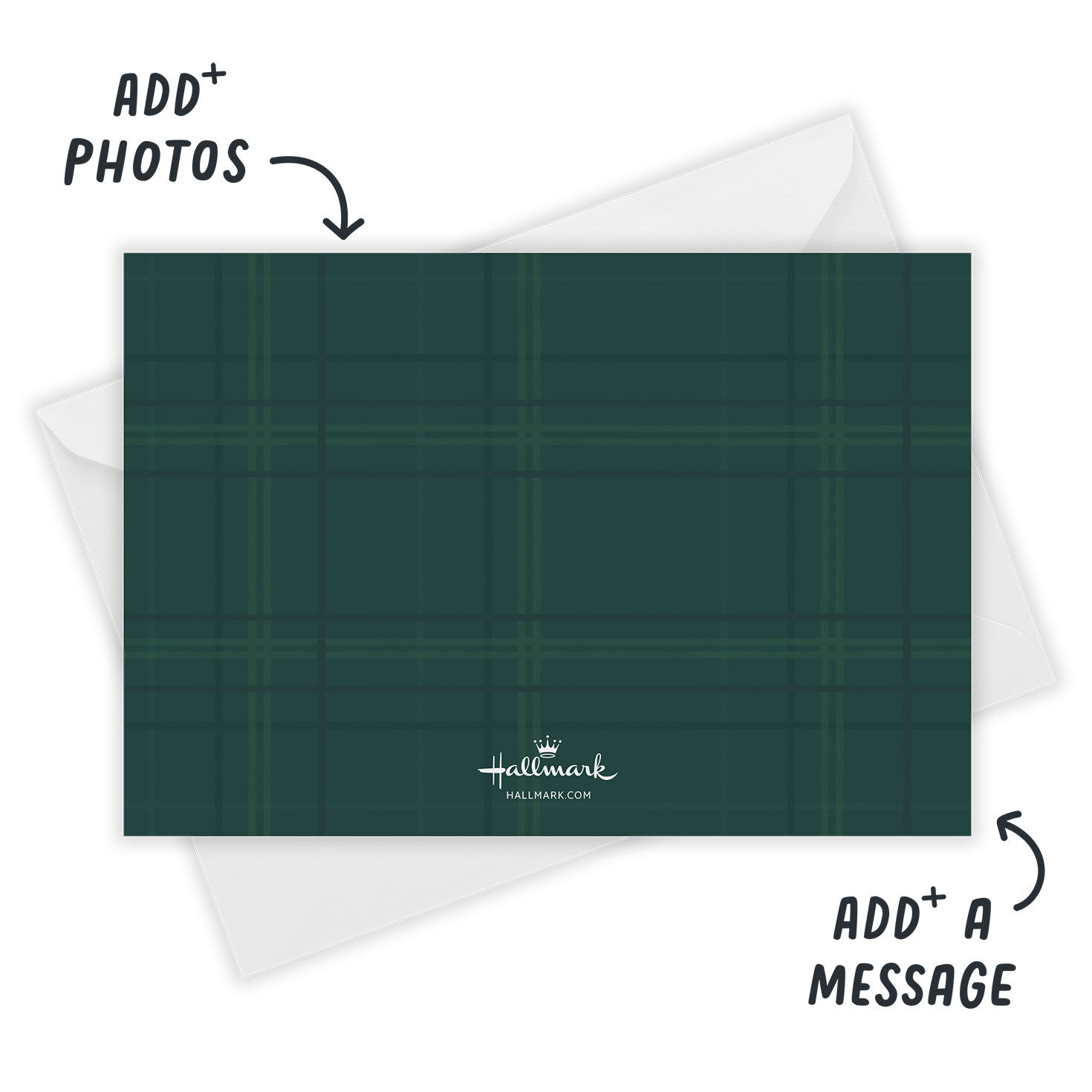 Plaid Wall Gallery Flat Christmas Photo Card, , large image number 3