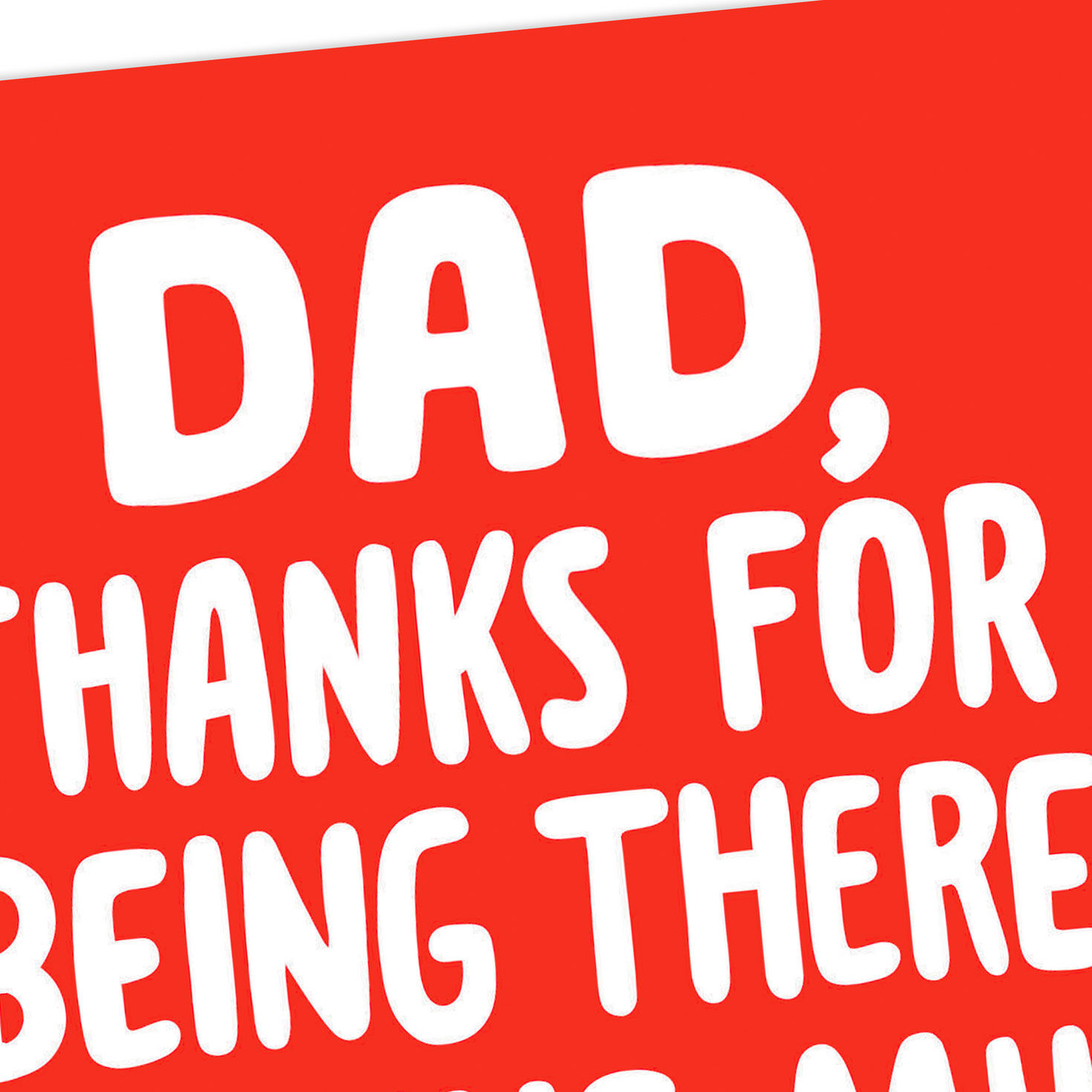 Red and White Funny Father's Day Card Card Cover Detail image number 4