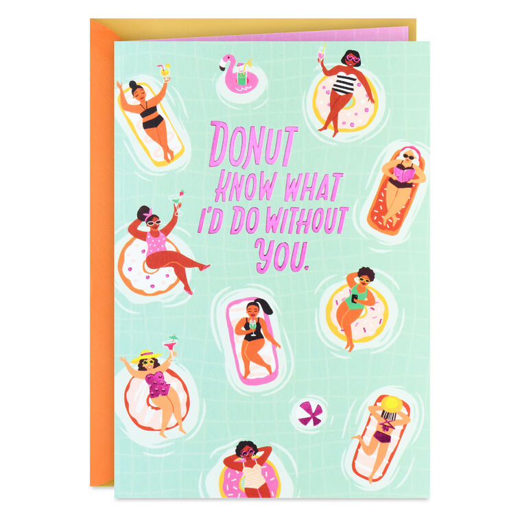 Love You a Hole Lot Funny Birthday Card for Friend