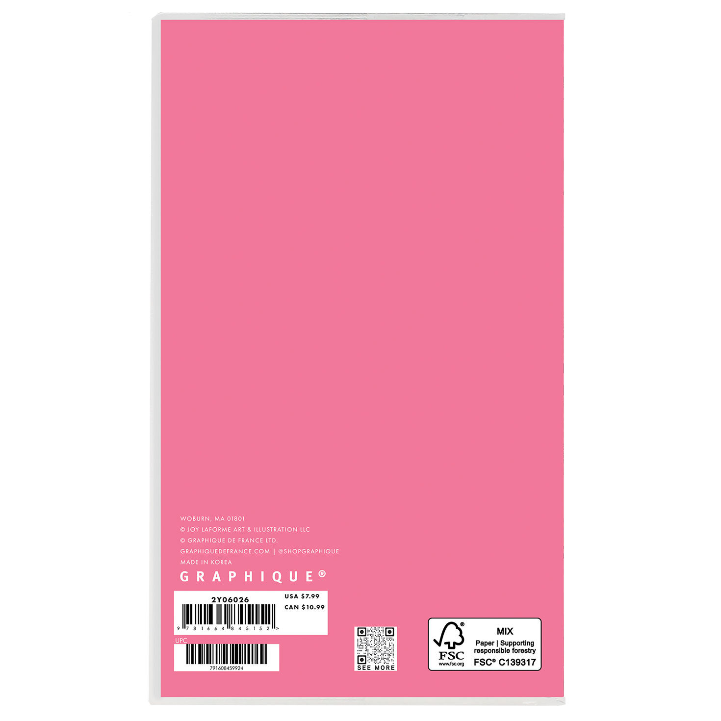 Graphique Cityscape 2026-2027 Monthly Pocket Planner back image number 2