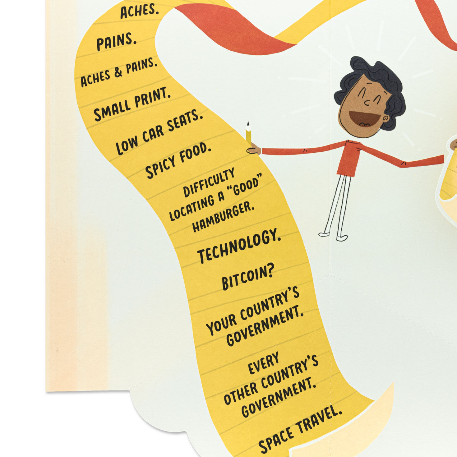 Complaint List Funny Pop-Up 50th Birthday Card Sentiment image number 3