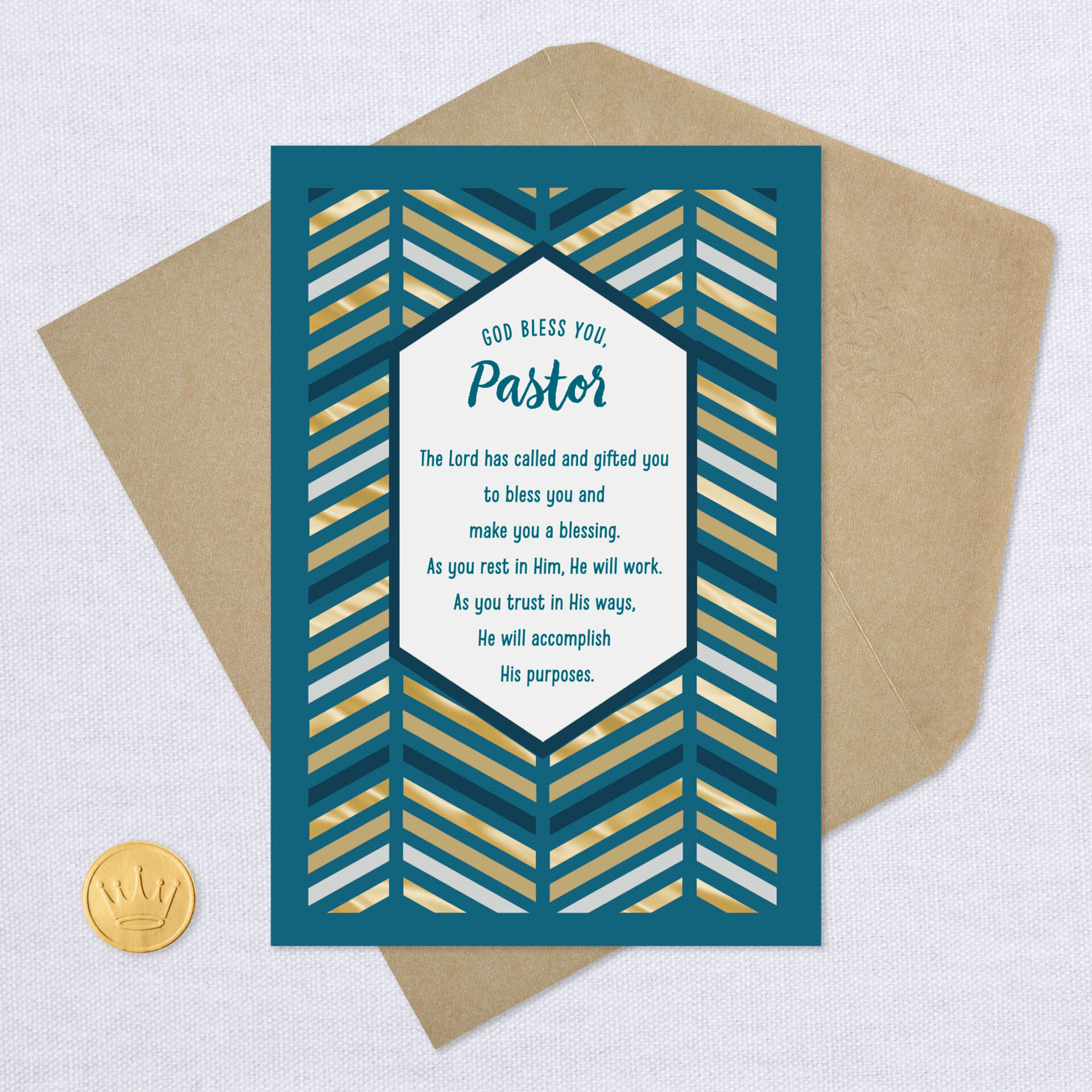 The Lord Has Called and Gifted You Clergy Appreciation Card for Pastor