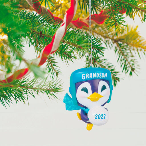 Grandson Penguin 2022 Ornament, 