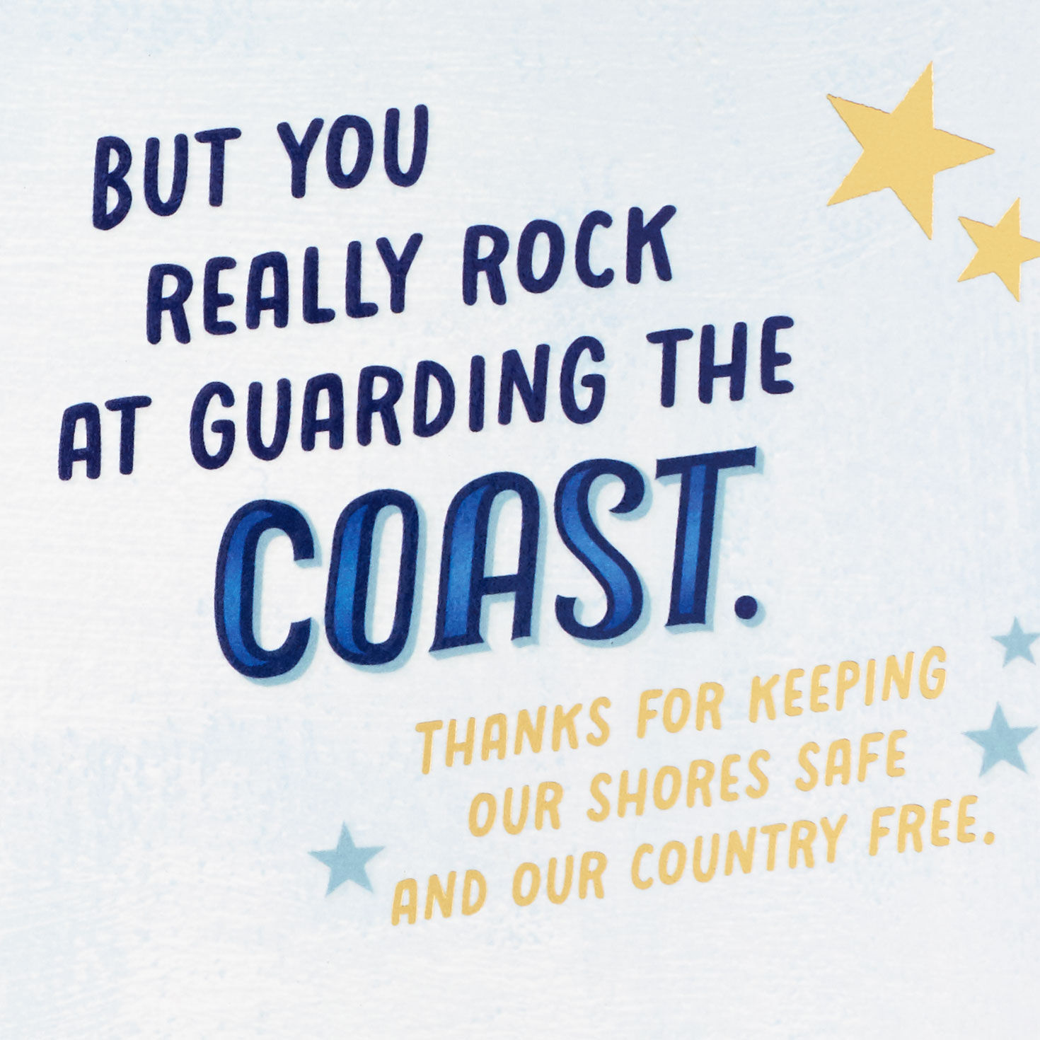 Red White and Blue Coast Guard Veterans Day Card SENTIMENT image number 2