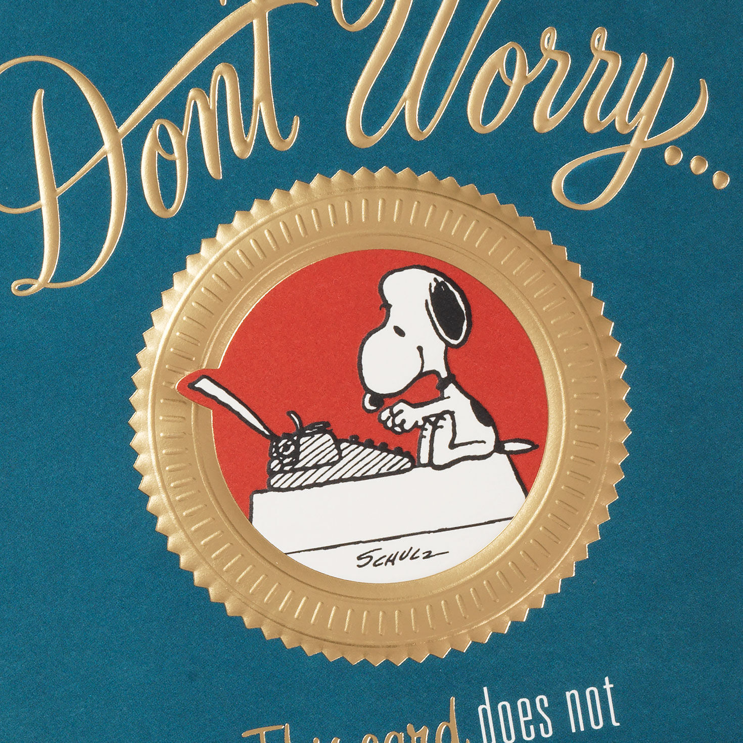 Snoopy Great Dad Father's Day Card Inside a Card Card Front Detail image number 5