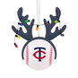Twins Reindeer Baseball Christmas Ornament Front image number 1