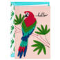 Colorful Parrot Hello Blank Card, , large image number 1
