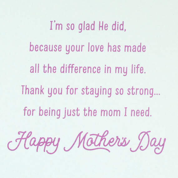 God Knew You Were the Mom I Need Mother's Day Card for Mama, , large image number 3