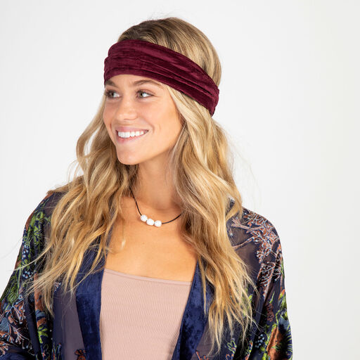 Natural Life Wine Corduroy Boho Bandeau, 