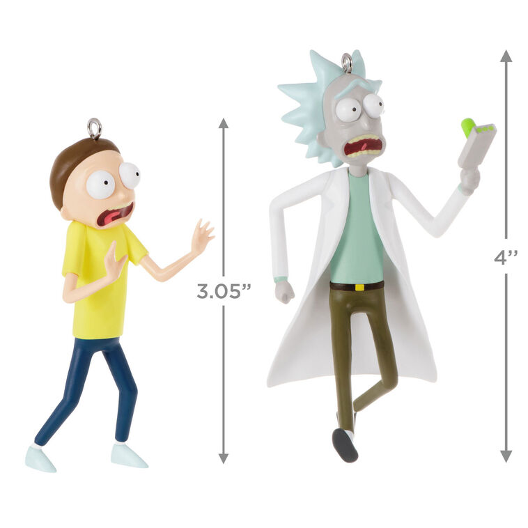 Rick and Morty Just Don't Think About It, Morty! Ornaments, Set of