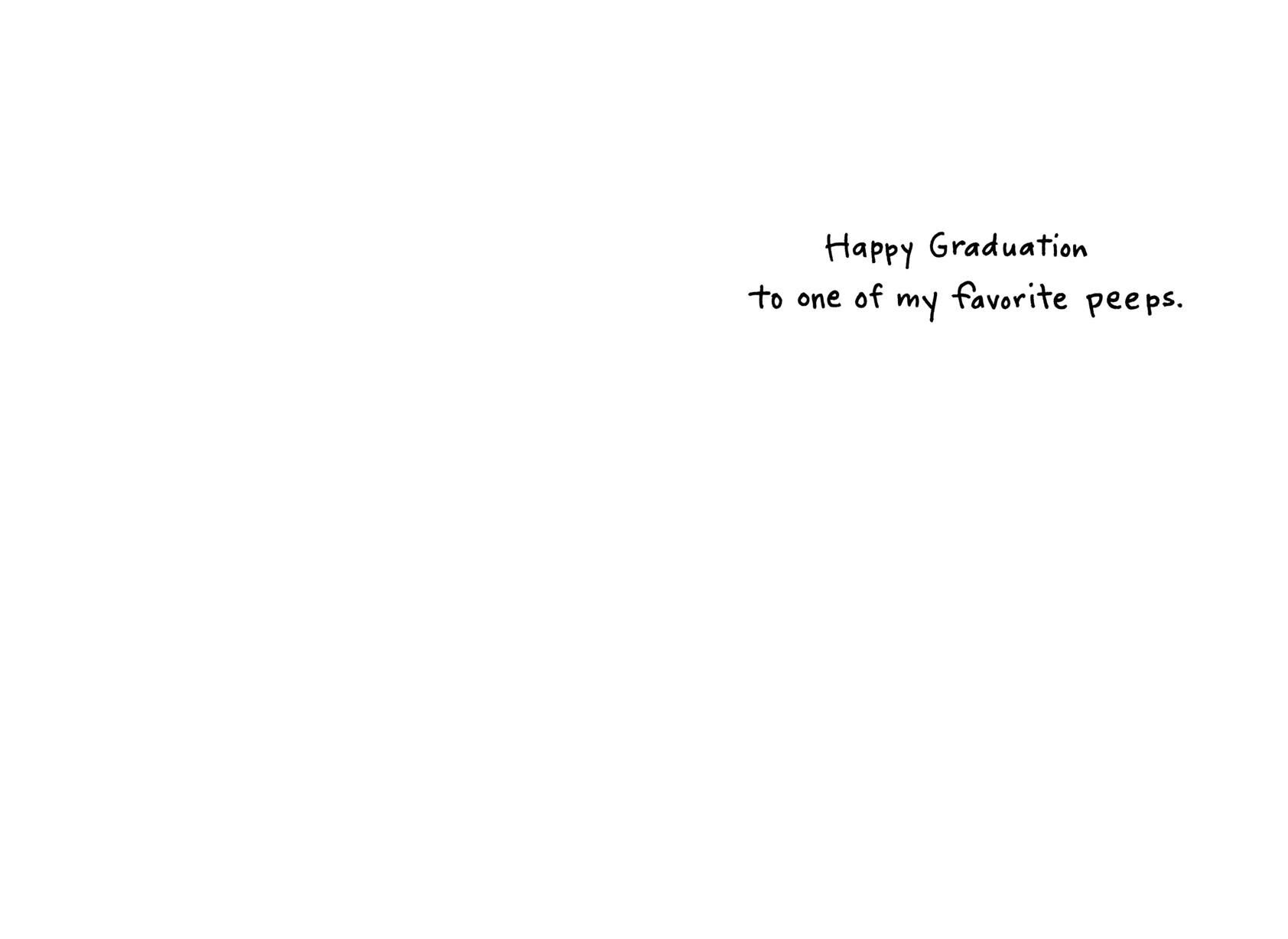 Graduation Chick Greeting Card