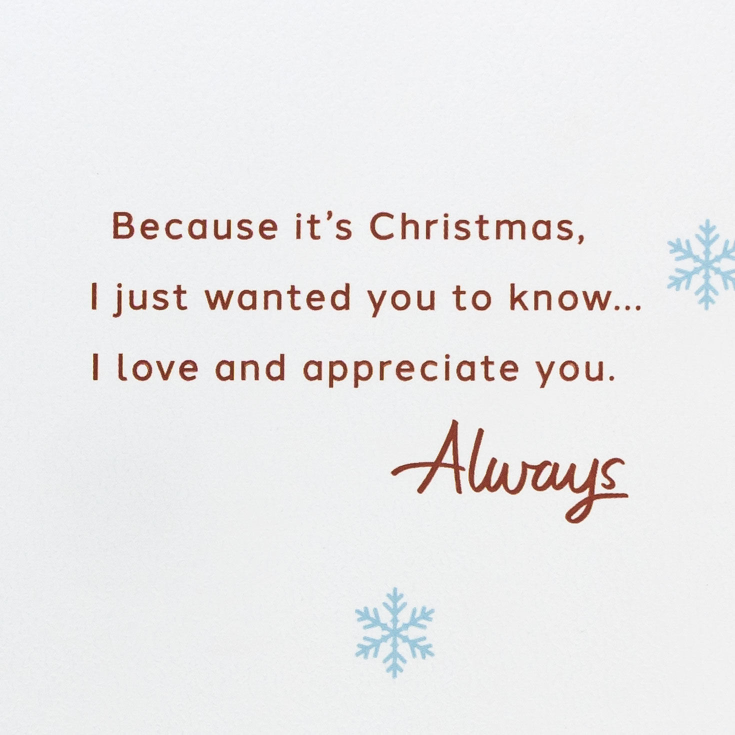 Red Mittens with Heart Snowball Christmas Card for Mom Sentiment image number 3