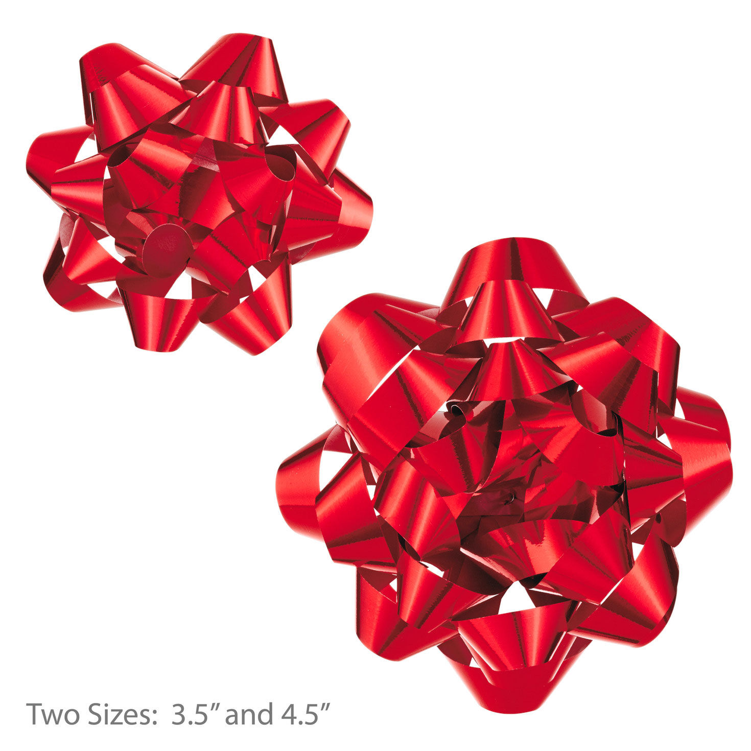 Assorted Metallic Christmas Gift Bows measurement image number 2