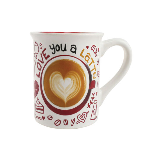Our Name Is Mud Love You a Latte Mug, 16 oz., 