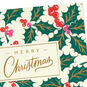 Holly and Berries Christmas Card Card Front Detail image number 4