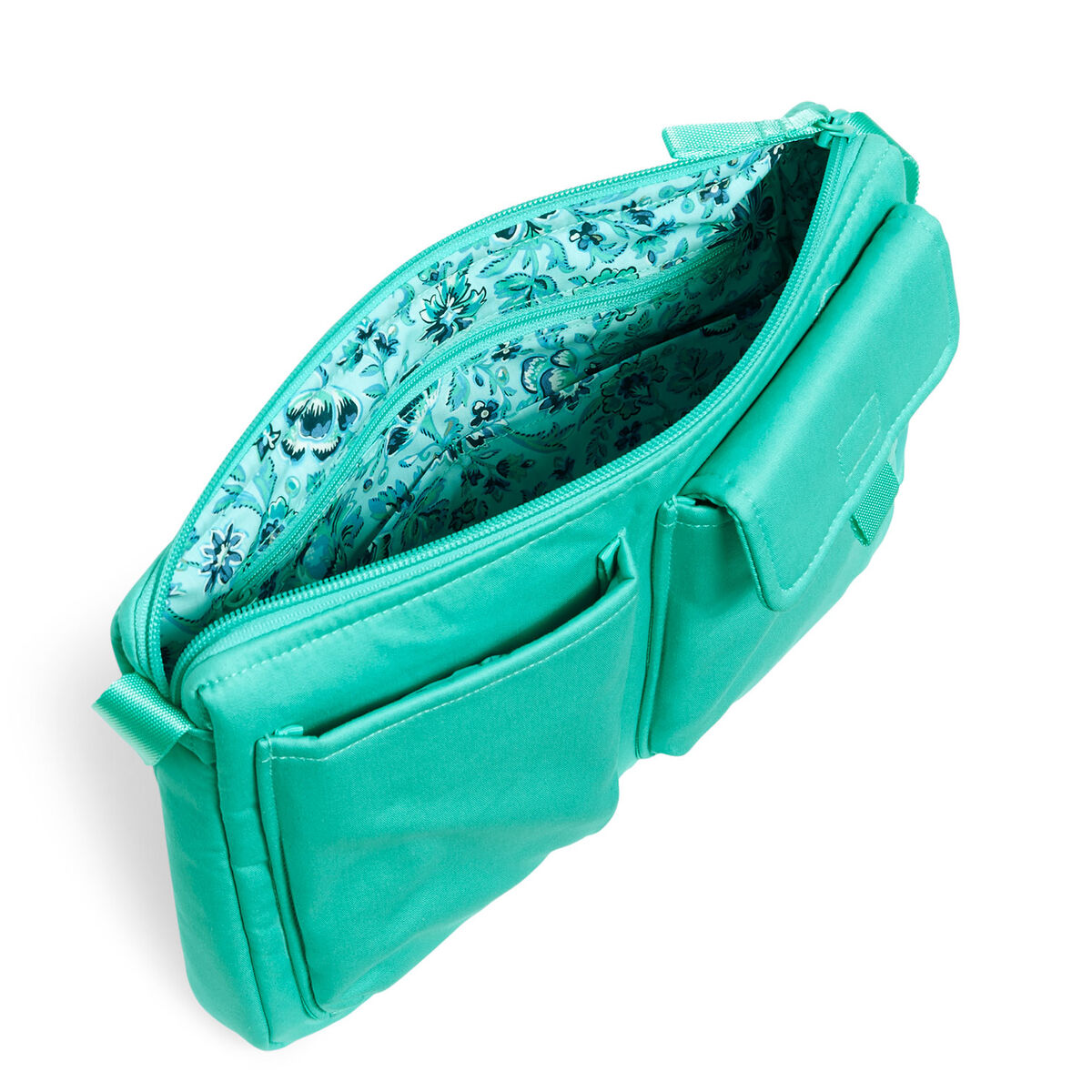 Vera Bradley Utility Small Crossbody Purse in Turquoise Sky Handbags