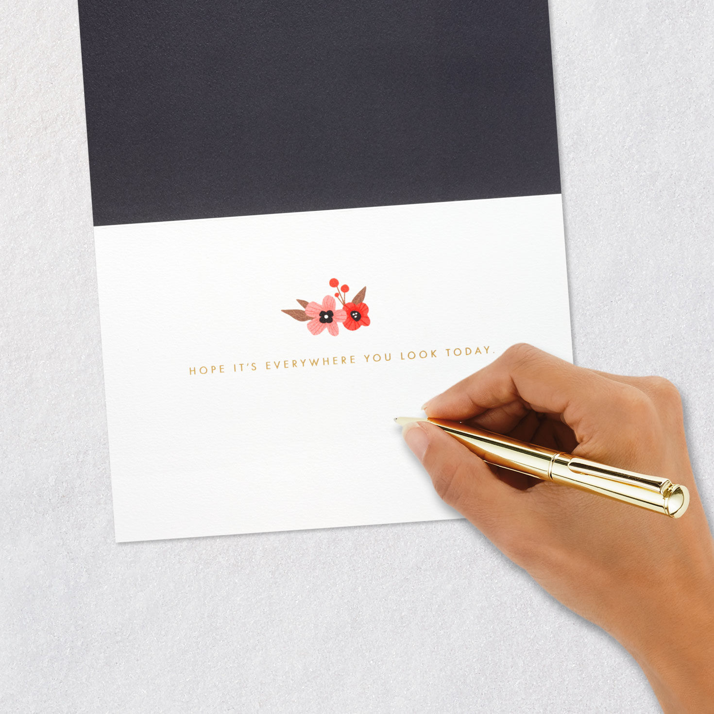 Die-Cut Love Letters and Flowers Love Card Signing card image number 7