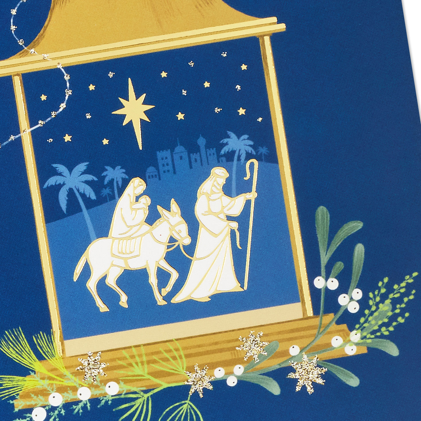 Nativity Lantern Boxed Christmas Cards Cover Detail image number 5