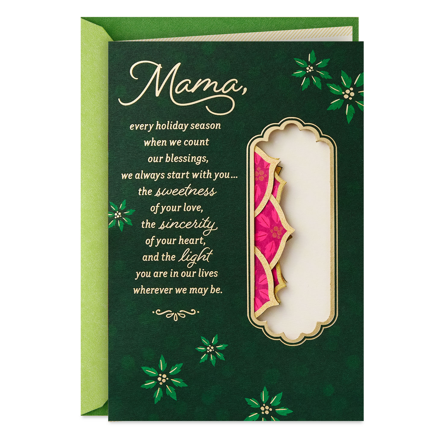 You Are Our Blessing Pop-Up Christmas Card for Mama From All