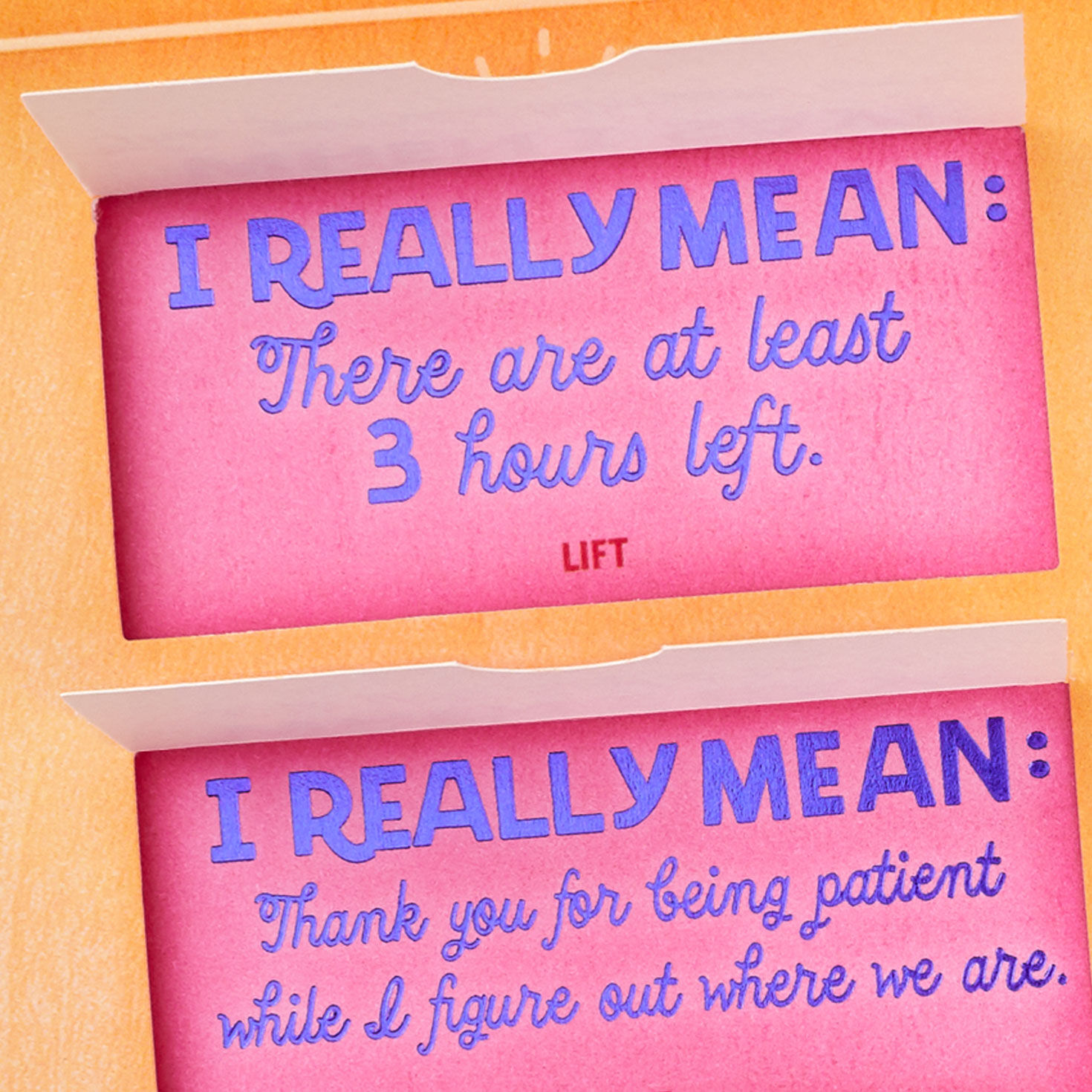 Real Meaning of Love Funny Birthday Card for Wife Greeting Cards