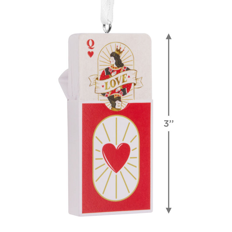 Box of Playing Cards Christmas Ornament measurement image number 3
