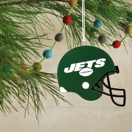 NFL New York Jets Football Helmet Metal Hallmark Ornament, 