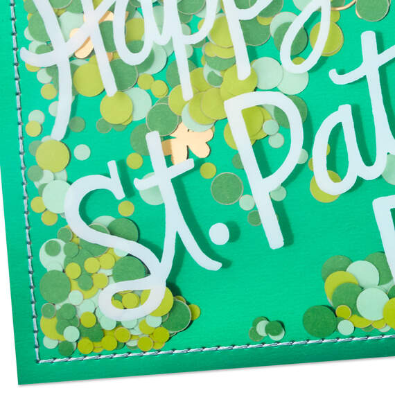 Shamrock Confetti St. Patrick's Day Card, , large image number 4