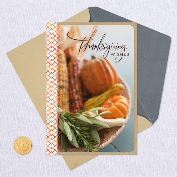 Simple and Sweet Blessings Harvest Thanksgiving Card, , large image number 5