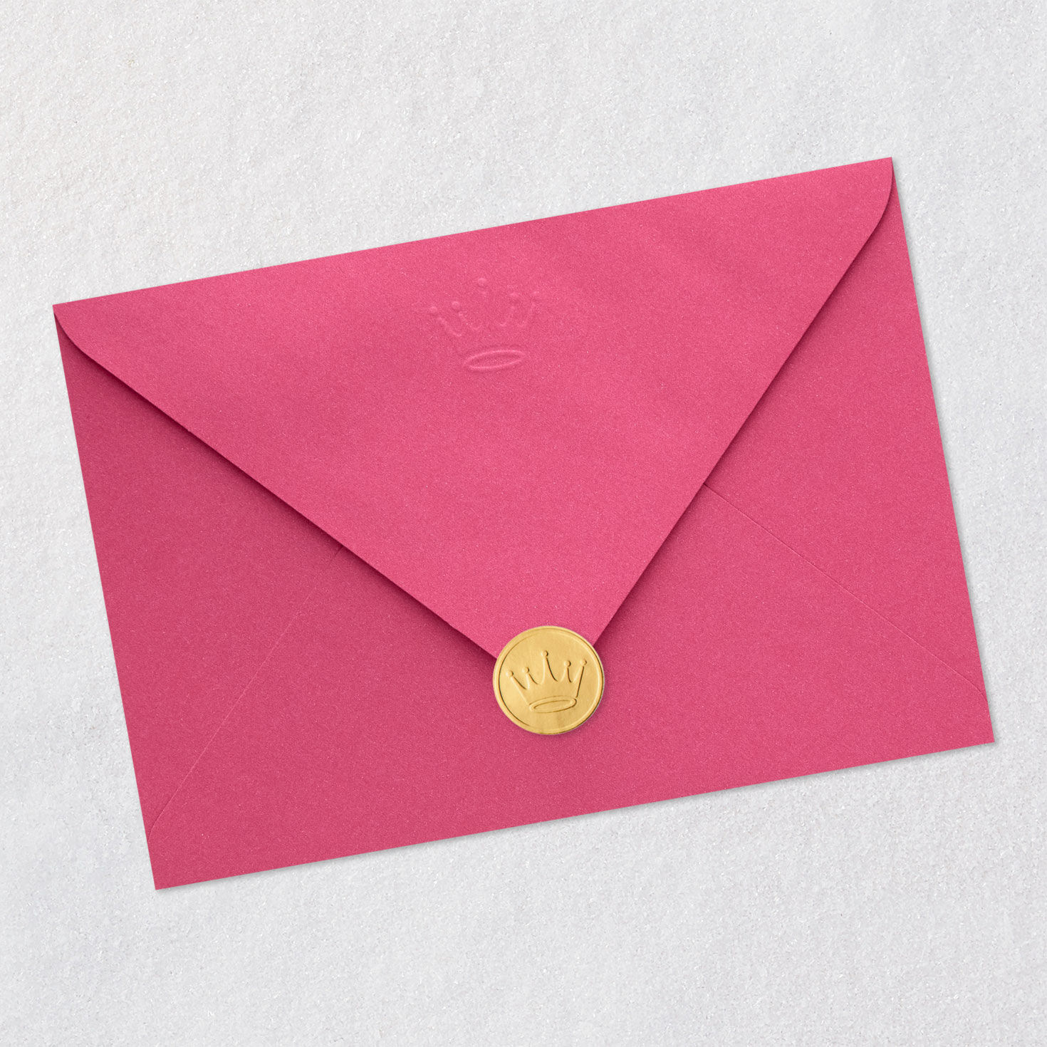 Pink Flowers on Purple Mother's Day Card for Wife Envelope Back with Seal image number 8