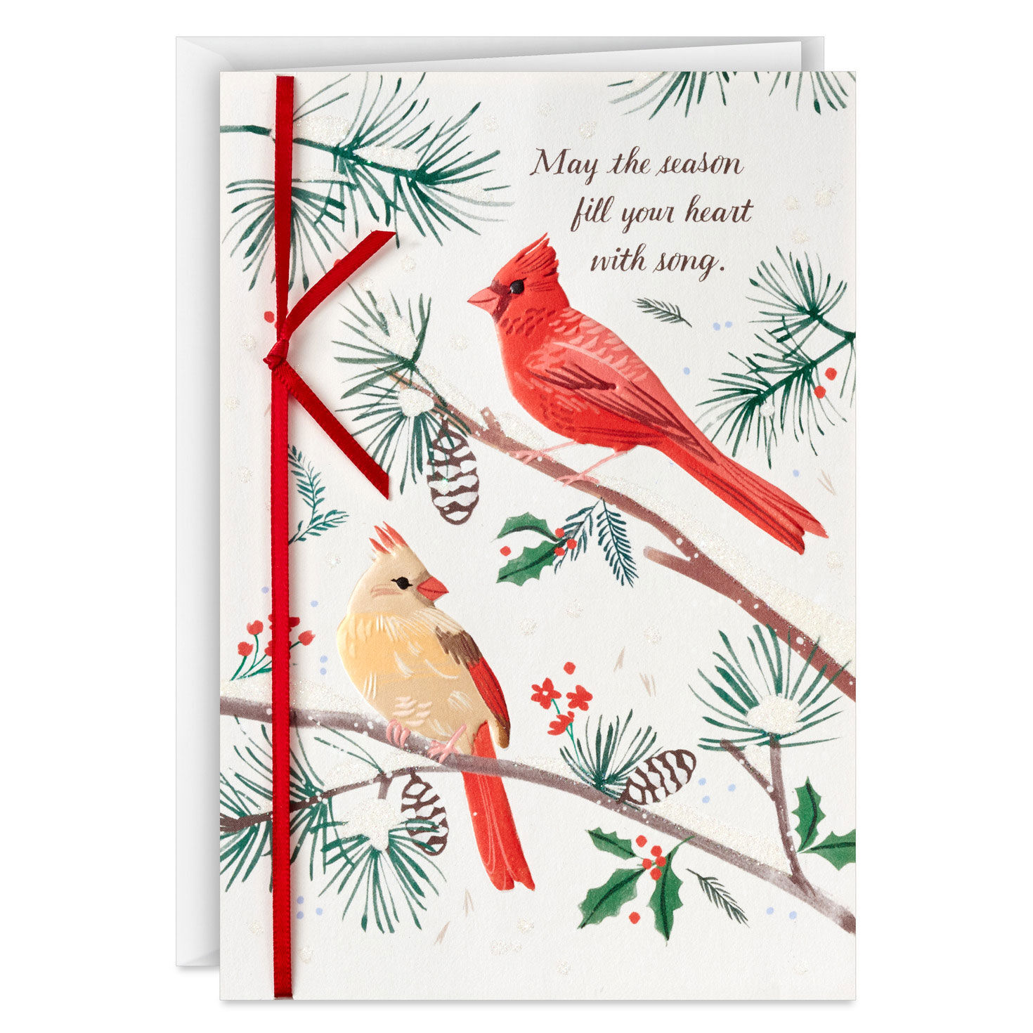 Cardinals on Pine Branches Boxed Christmas Cards, Pack of 12 for only USD 17.49 | Hallmark
