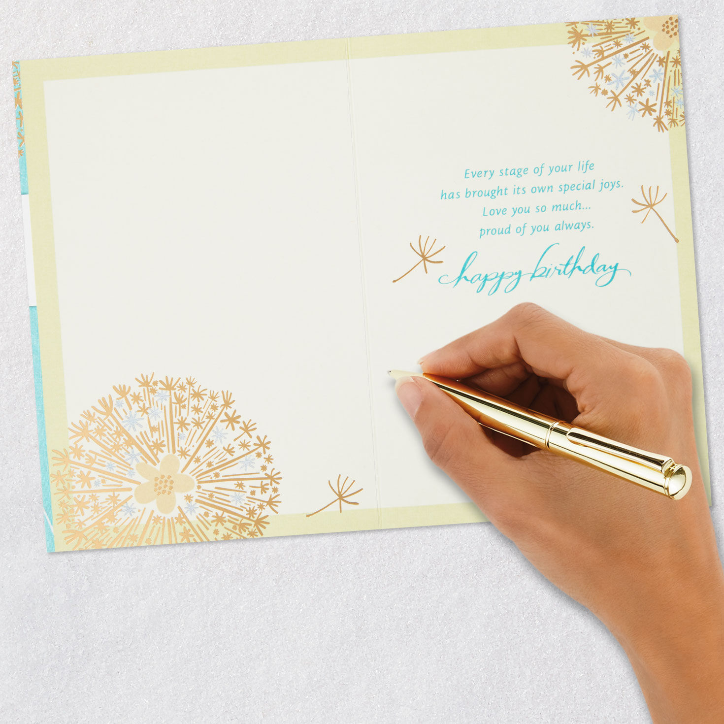Dandelion Birthday Card signing card image number 6