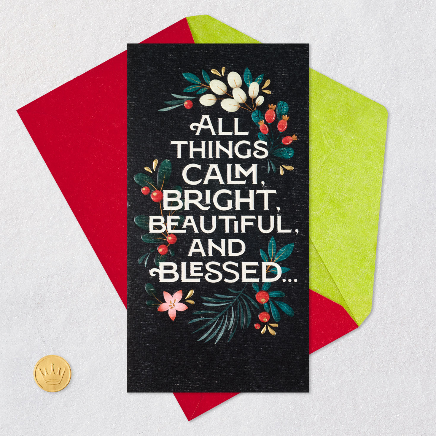 Calm, Bright, Beautiful and Blessed Money Holder Christmas Card for only USD 5.59 | Hallmark