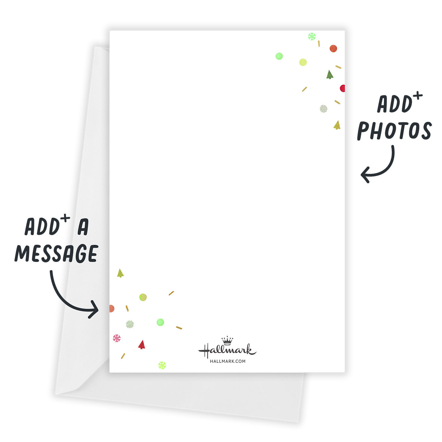 Feliz Navidad Confetti Flat Christmas Photo Card, , large image number 3
