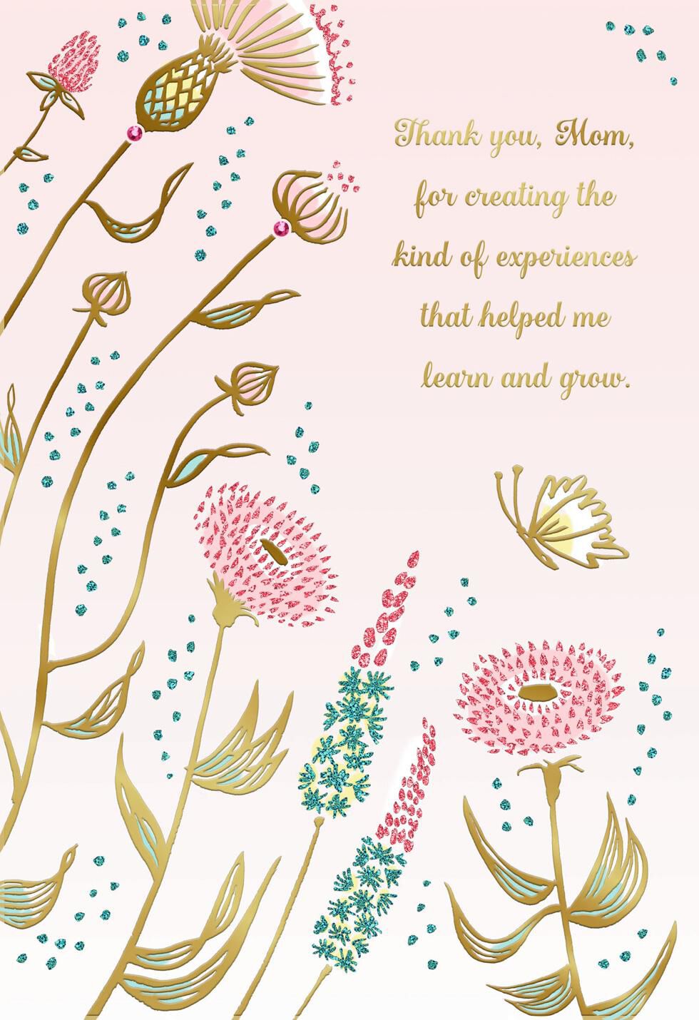 Wildflowers Thank You Mother's Day Card