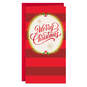 Striped and Sparkly Money Holder Christmas Card, , large image number 1