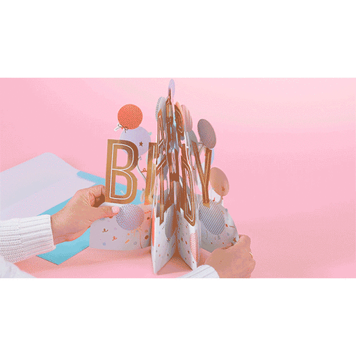 12.38" Jumbo Celebrate Big-Time 3D Pop-Up Birthday Card, 