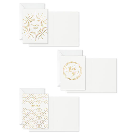 Elegant Dimensions Boxed Blank Thank-You Notes Assortment, Pack of 120, 