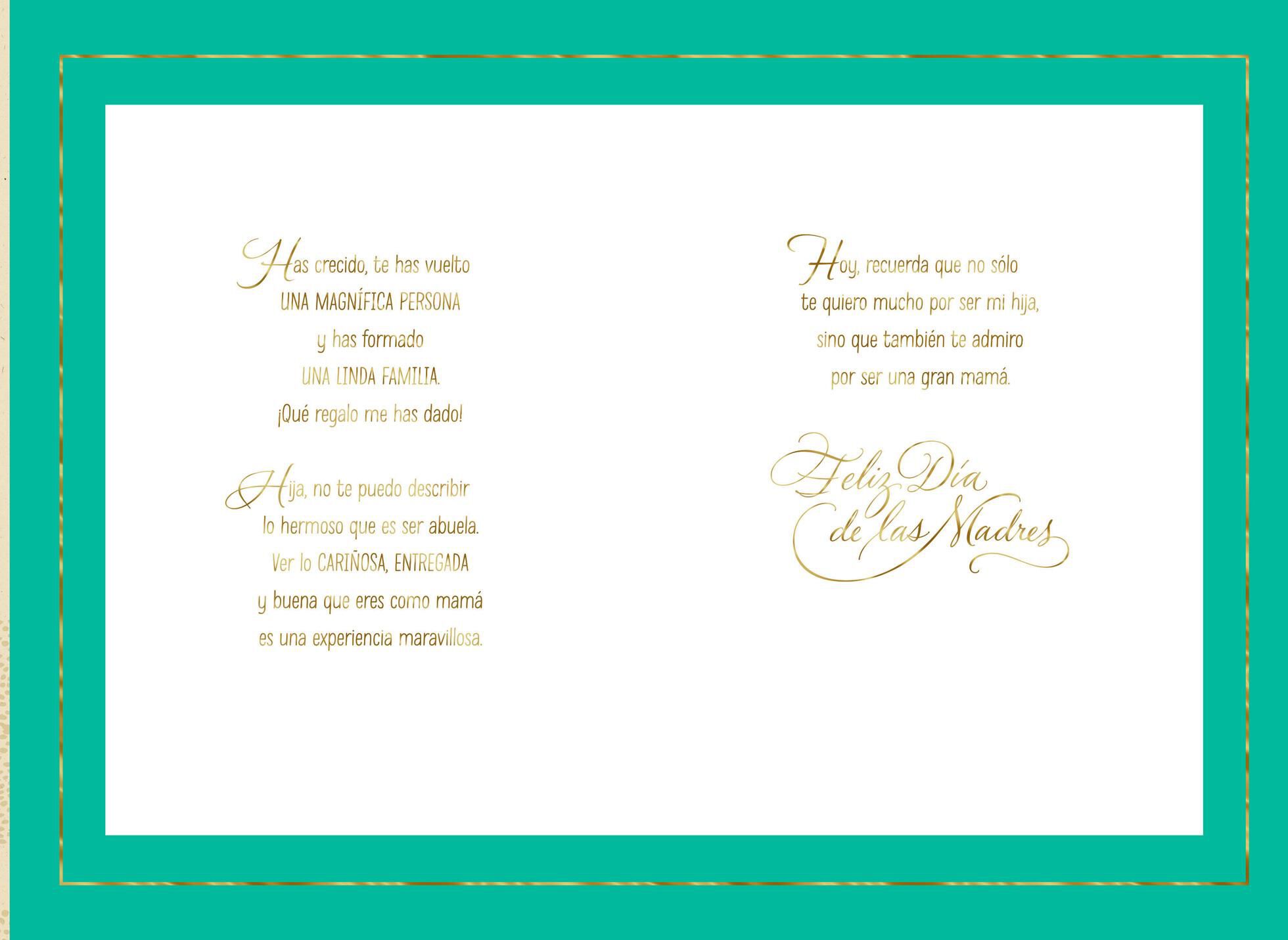 Love and Admire You Spanish-Language Mother's Day Card for Daughter