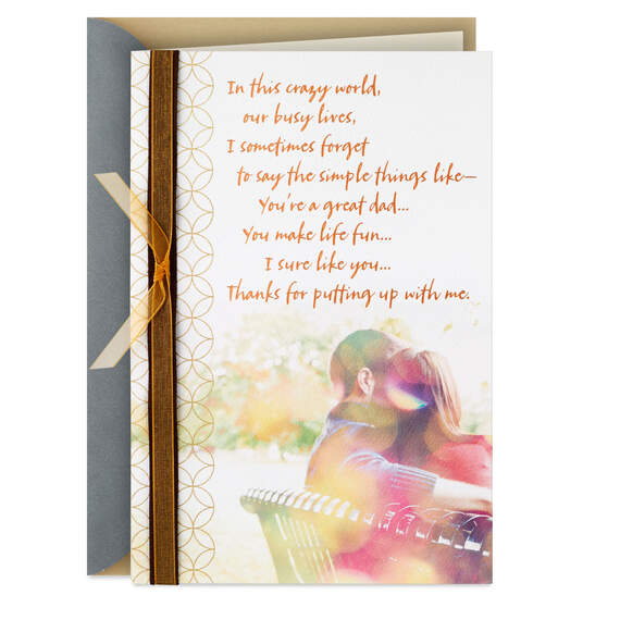 Life Is Amazing With You Religious Father's Day Card, , large image number 1